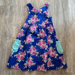 Matilda Jane Floral Sleeveless Dress with Pockets Sz 10